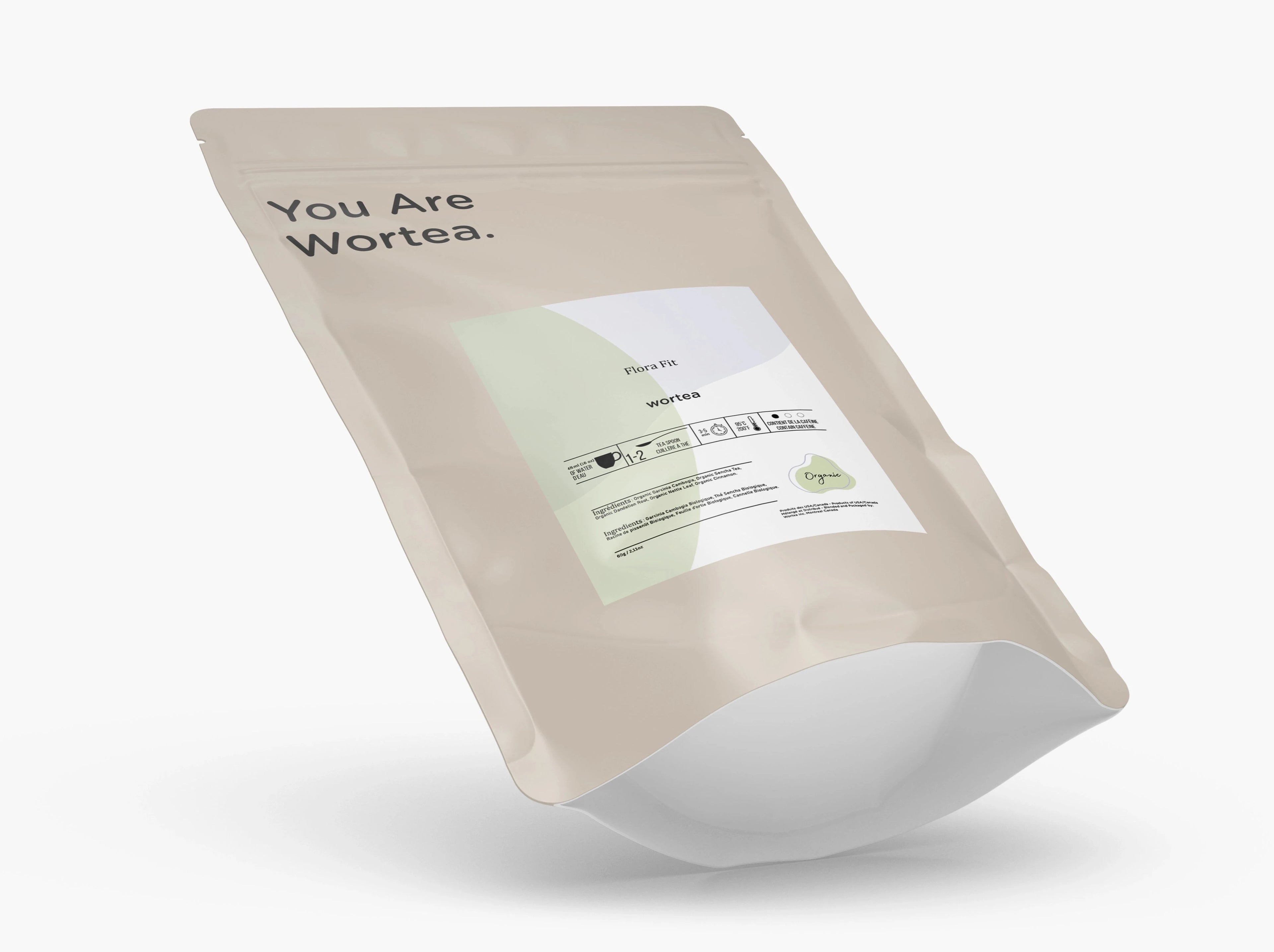 A tea bag of organic blends for weigh loss