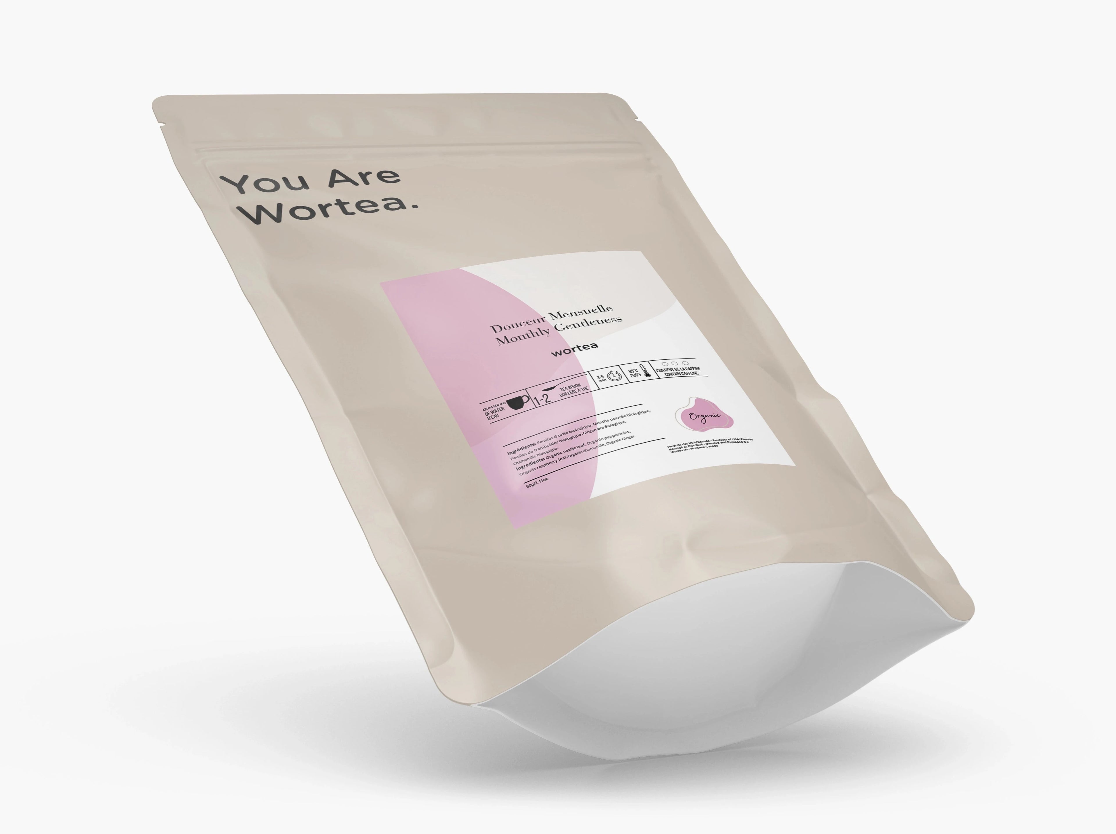 A tea bag for menstrual cycle for women